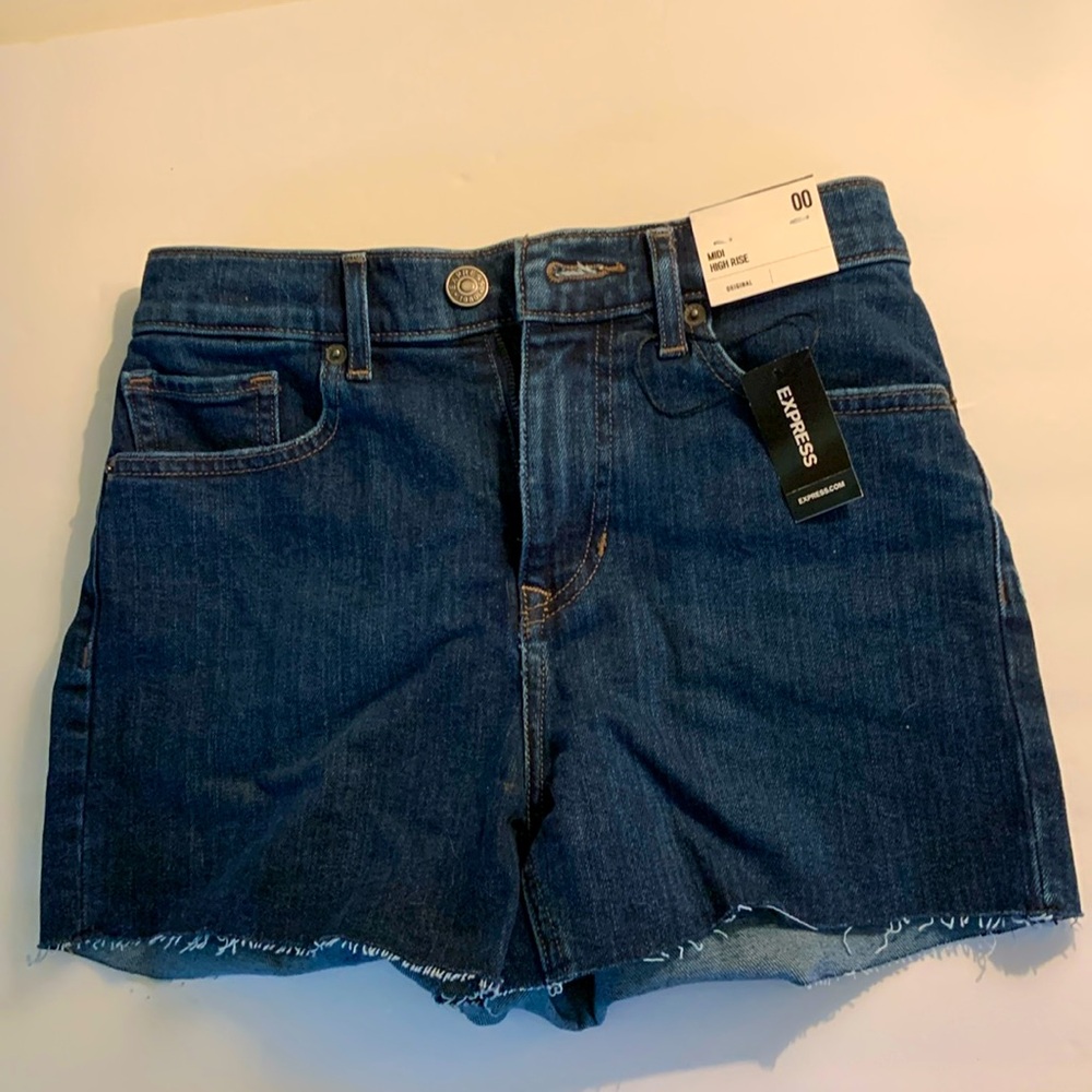 Express denim shorts